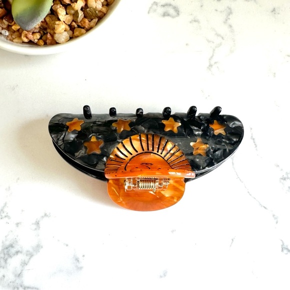 2/$30🌵 Sun Goddess Claw Clip Celestial Star Hair Accessory Acrylic NEW - Picture 7 of 10